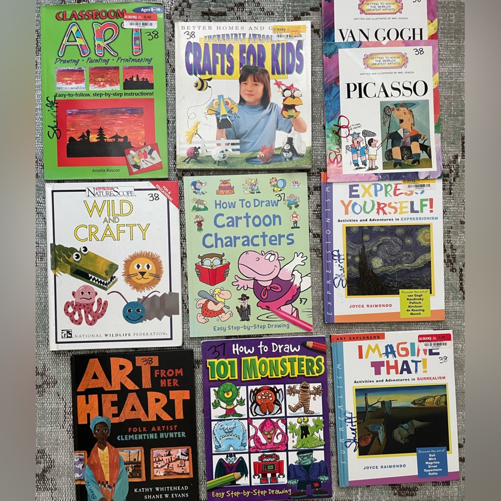 Colorful Kids Art and Craft Book Set